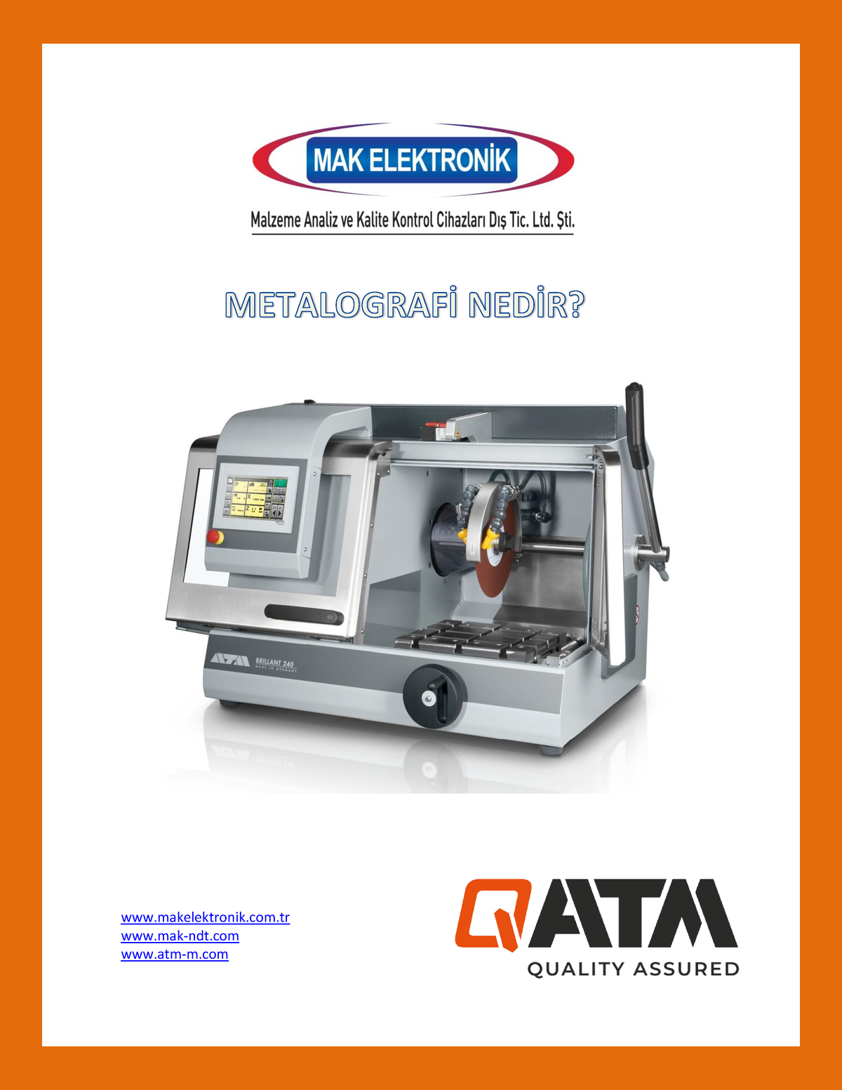 Metalografi Nedir - Makelektronik.com Mak-ndt Atm-m Metalografi Nedir ...