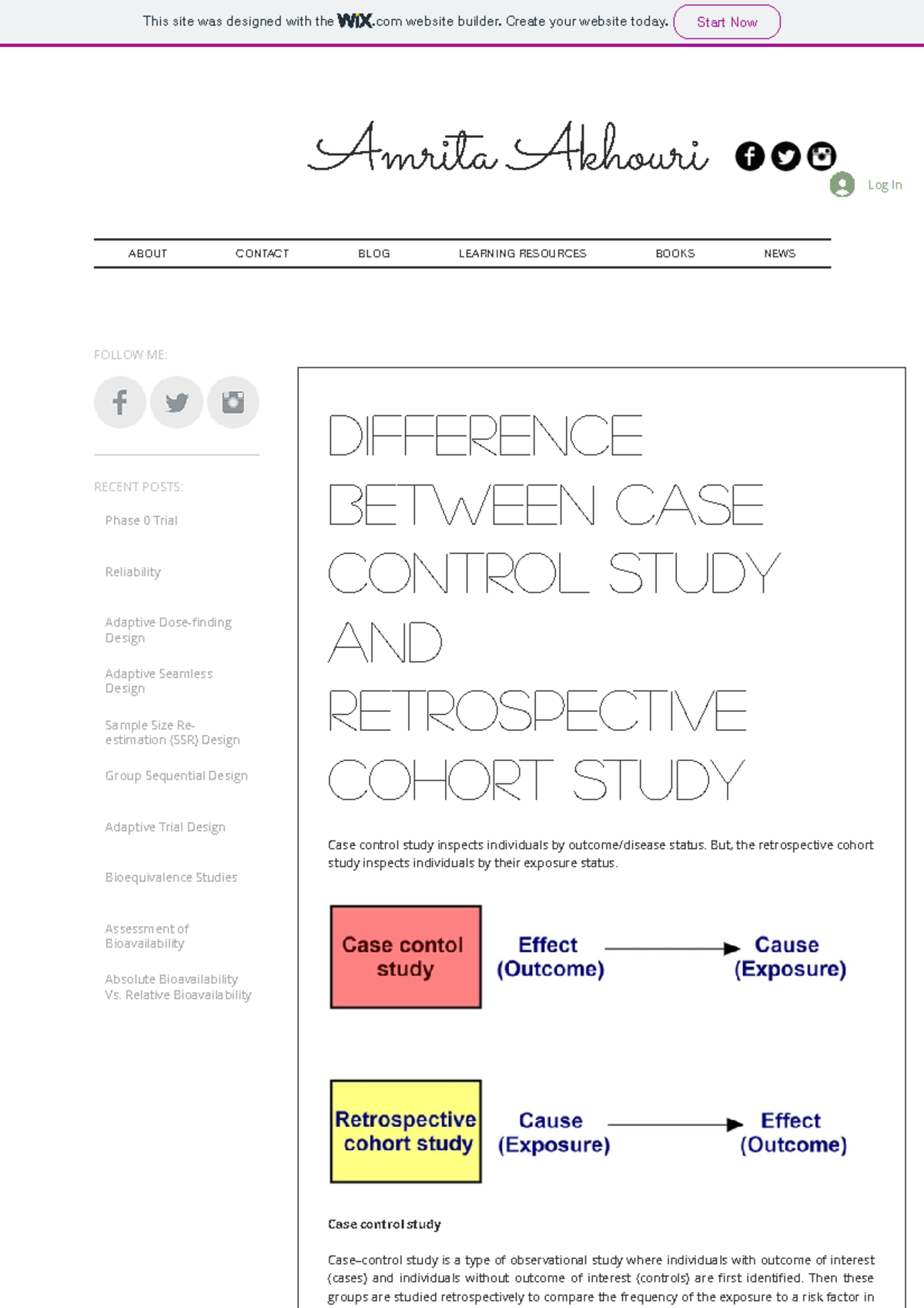 Difference between Case control study and Retrospective cohort study ...