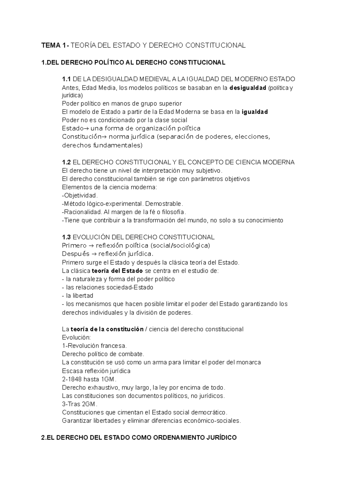 TEMA 1: TEORÍA DEL ESTADO Y DERECHO CONSTITUCIONAL - El derecho ...