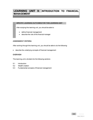 Learning Unit 3 - Cost Accounting System - ....... MAC1501/ 31 LEARNING ...