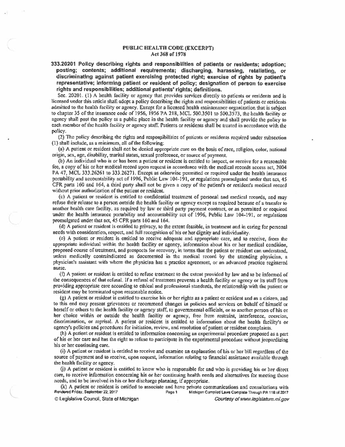 Public Health Codes and OBRA NURS 224 Studocu