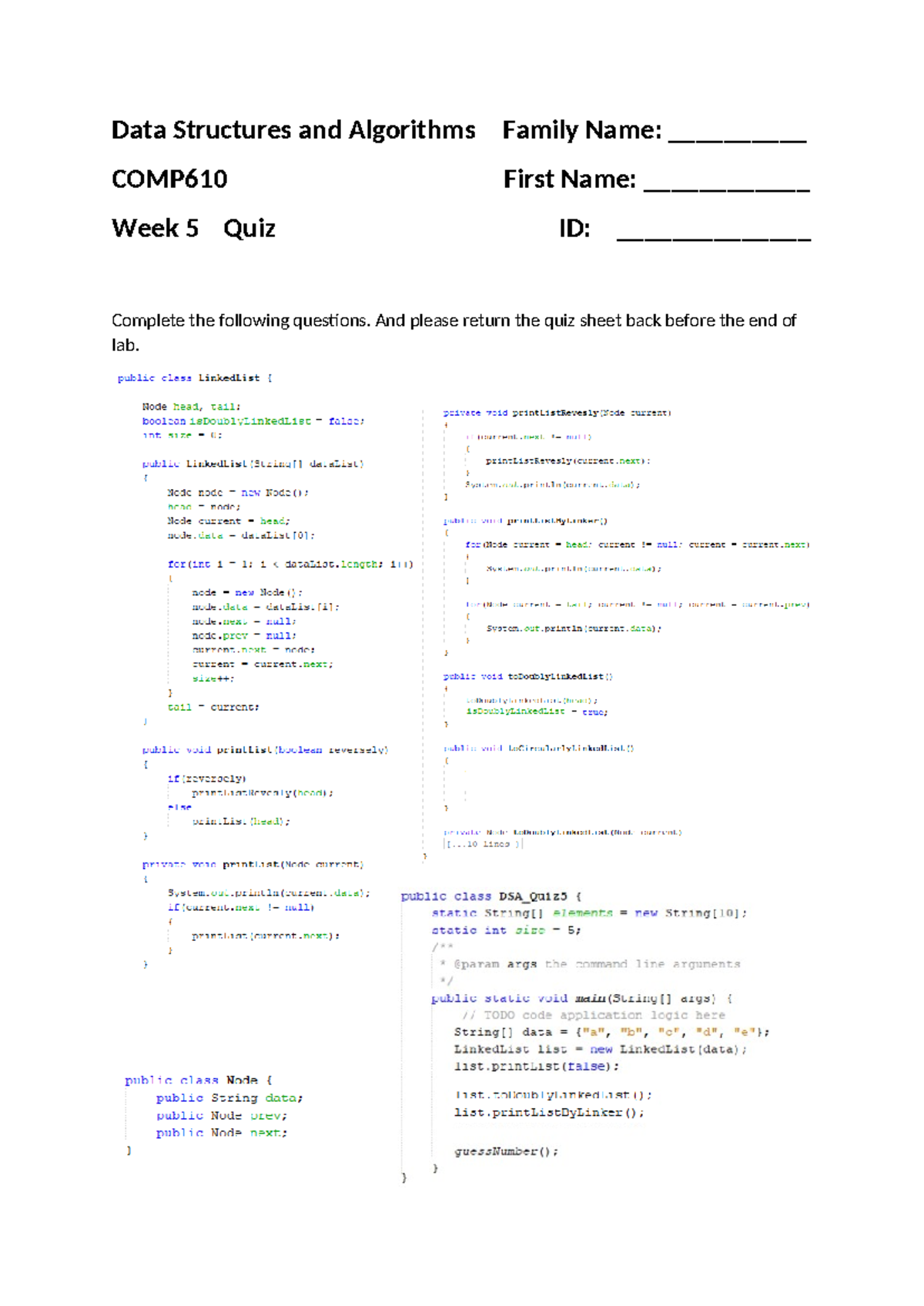 Week 5 - Data Structures and Algorithms - Data Structures and ...