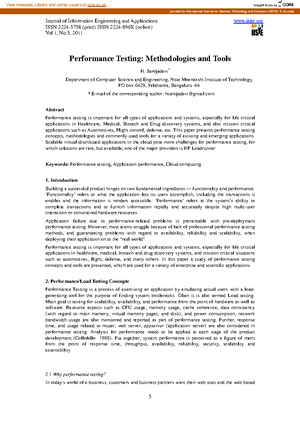 White Paper Introduction To Performance Testing - A Beginners Guide To ...