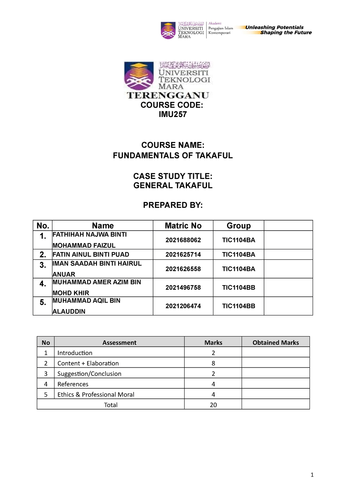 imu interview case study