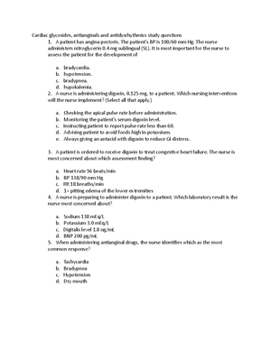 Pharm QUIZ 1 BP - Pharm Quiz Chapter 2,3,8, Know the protocol ...