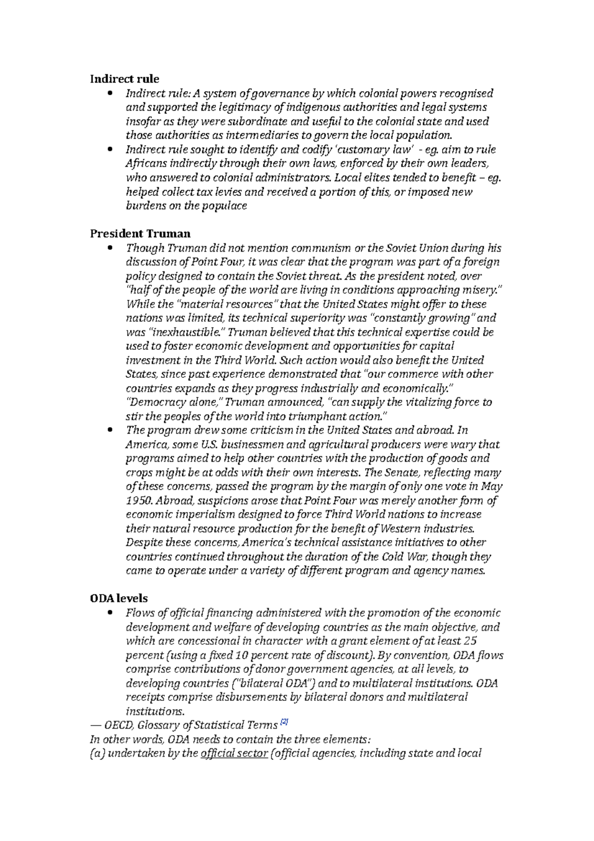 Indirect Rule - Summary Introduction To International Human Rights Law 