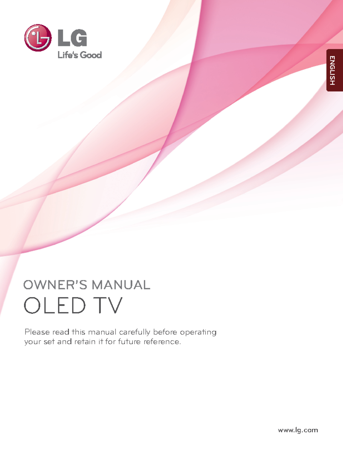 Eng - Lecture Notes - lg OWNER’S MANUAL OLED TV Please read this manual ...