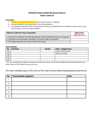 Formula Sheet - Time Value of Money - Week 3 Finance – Time Value of ...