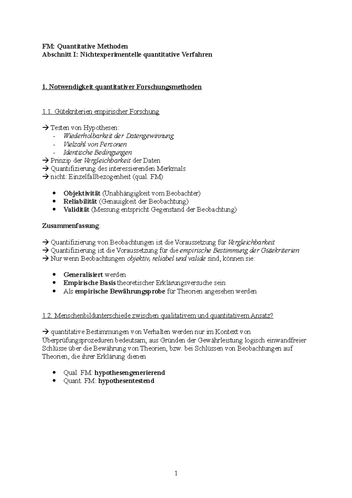 Zusammenfassung Grundlagen / Methoden Der Datenerhebung: Komplett ...