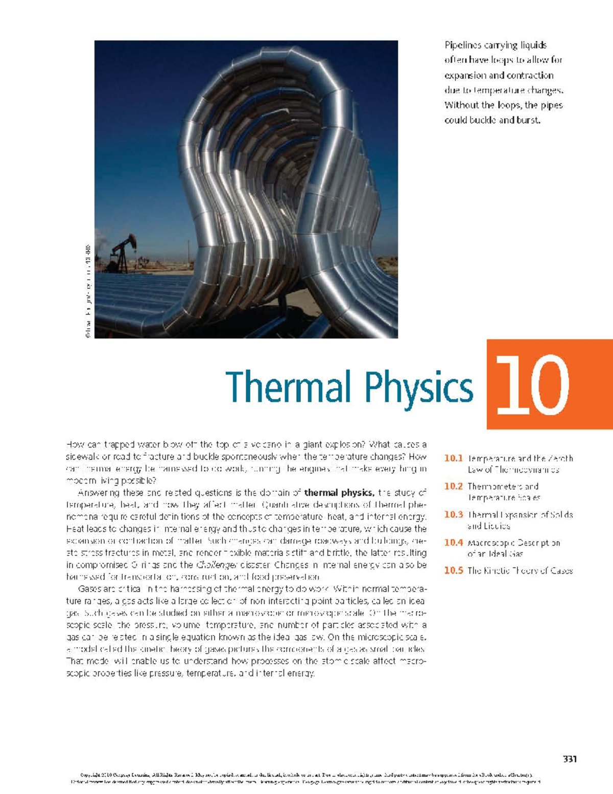 College Physics 9th Edition Chapter 10 Thermal Physics Notes - PHYS204 ...