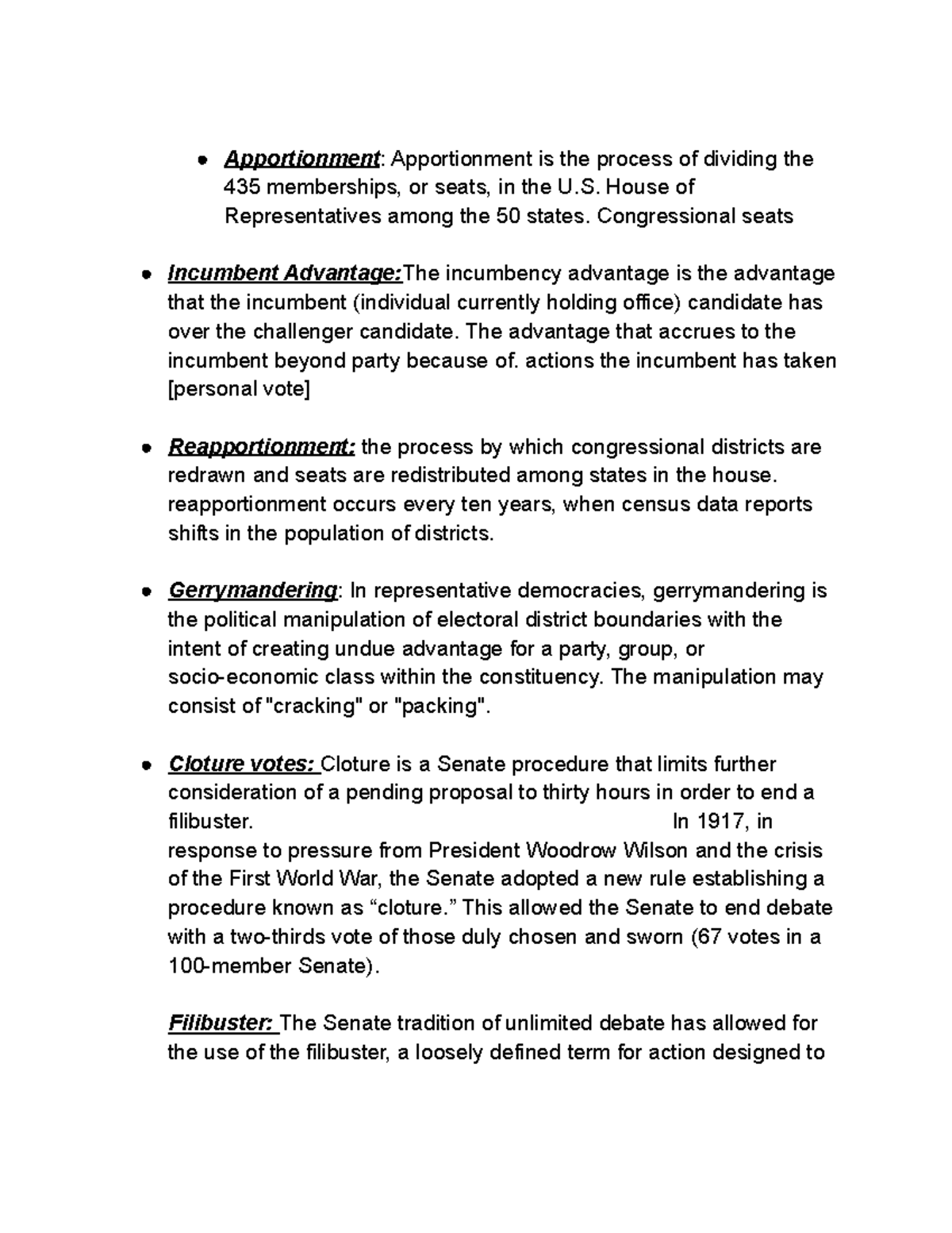 Government Key Words - Apportionment : Apportionment is the process of ...