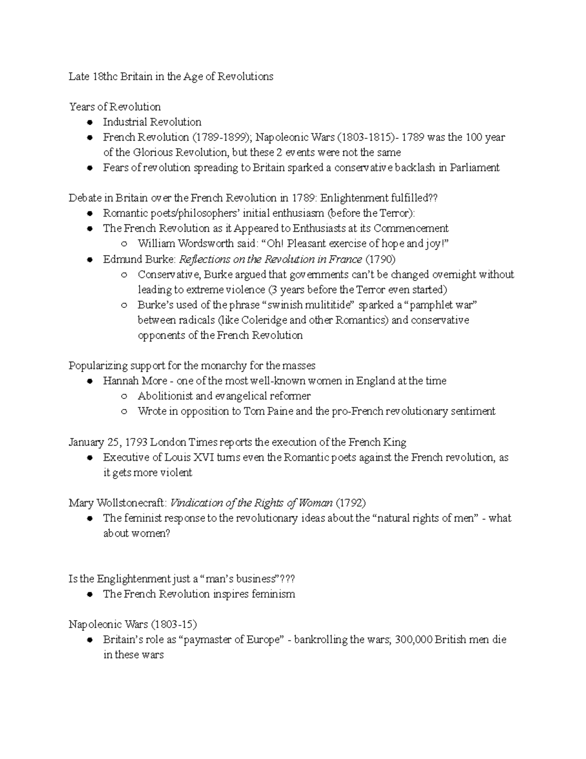Revolutionary Years - Late 18thc Britain in the Age of Revolutions ...