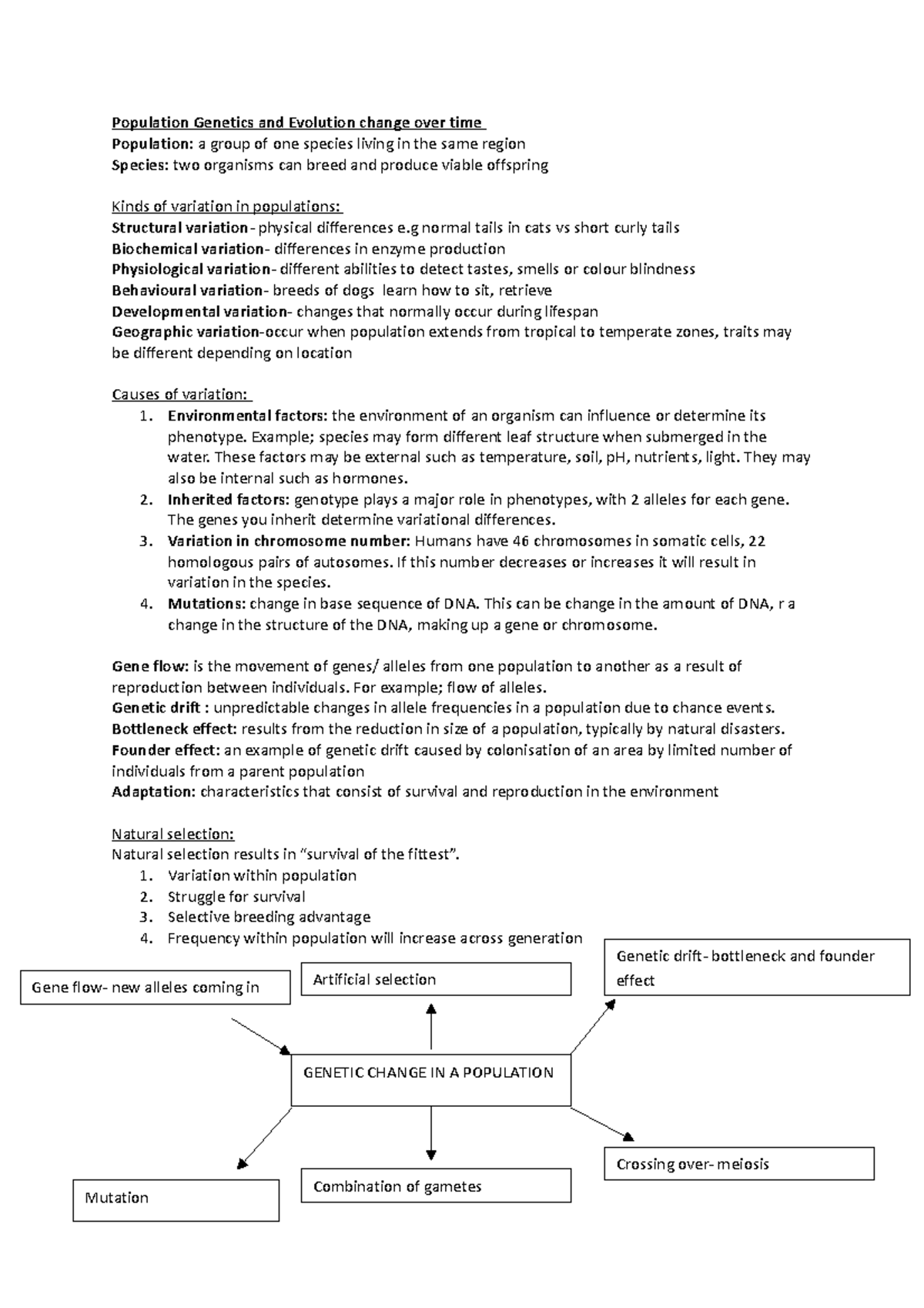 9544Population and Evolution change over time Population and Evolution