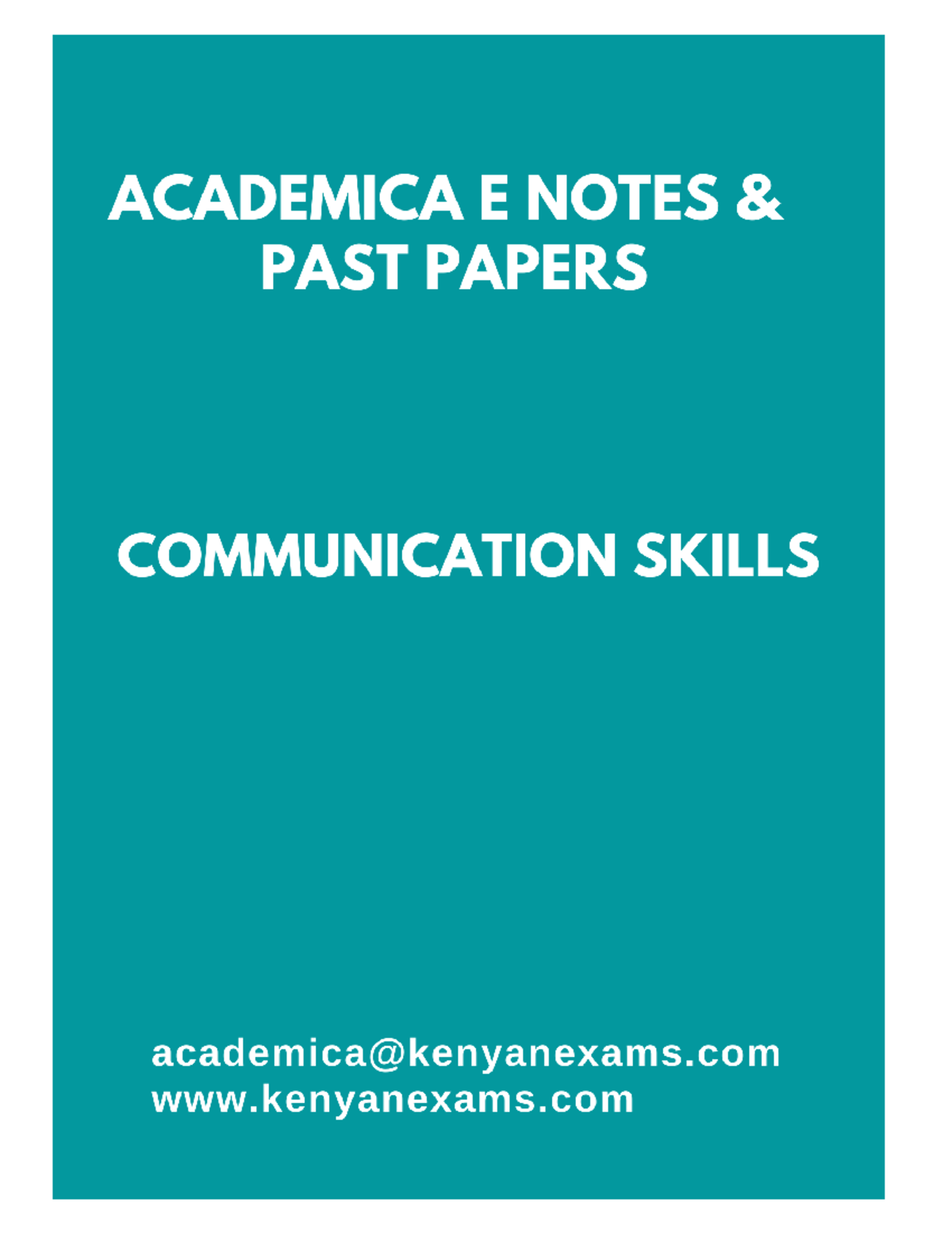 communication-skills-chapter-one-communication-skills-introduction