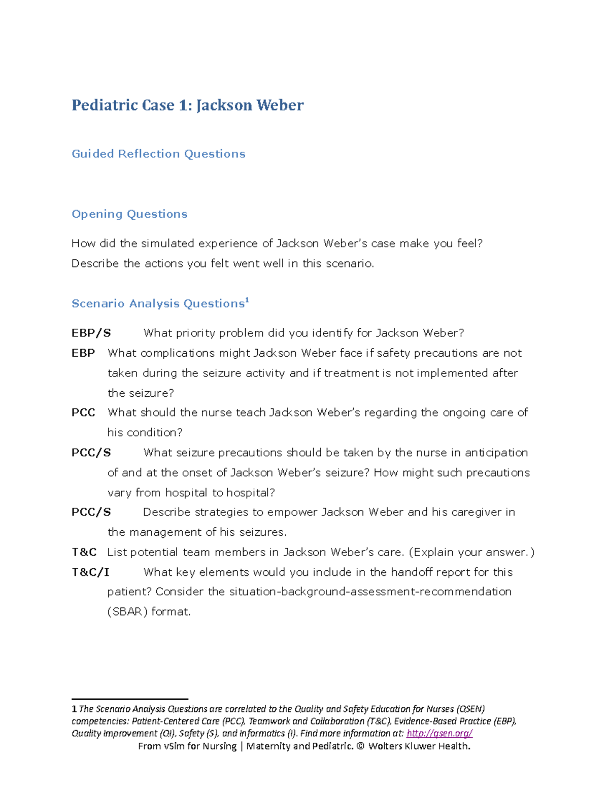 Ped Case 01 Jackson Weber v Sim2 GRQ - NSG 425 - Studocu