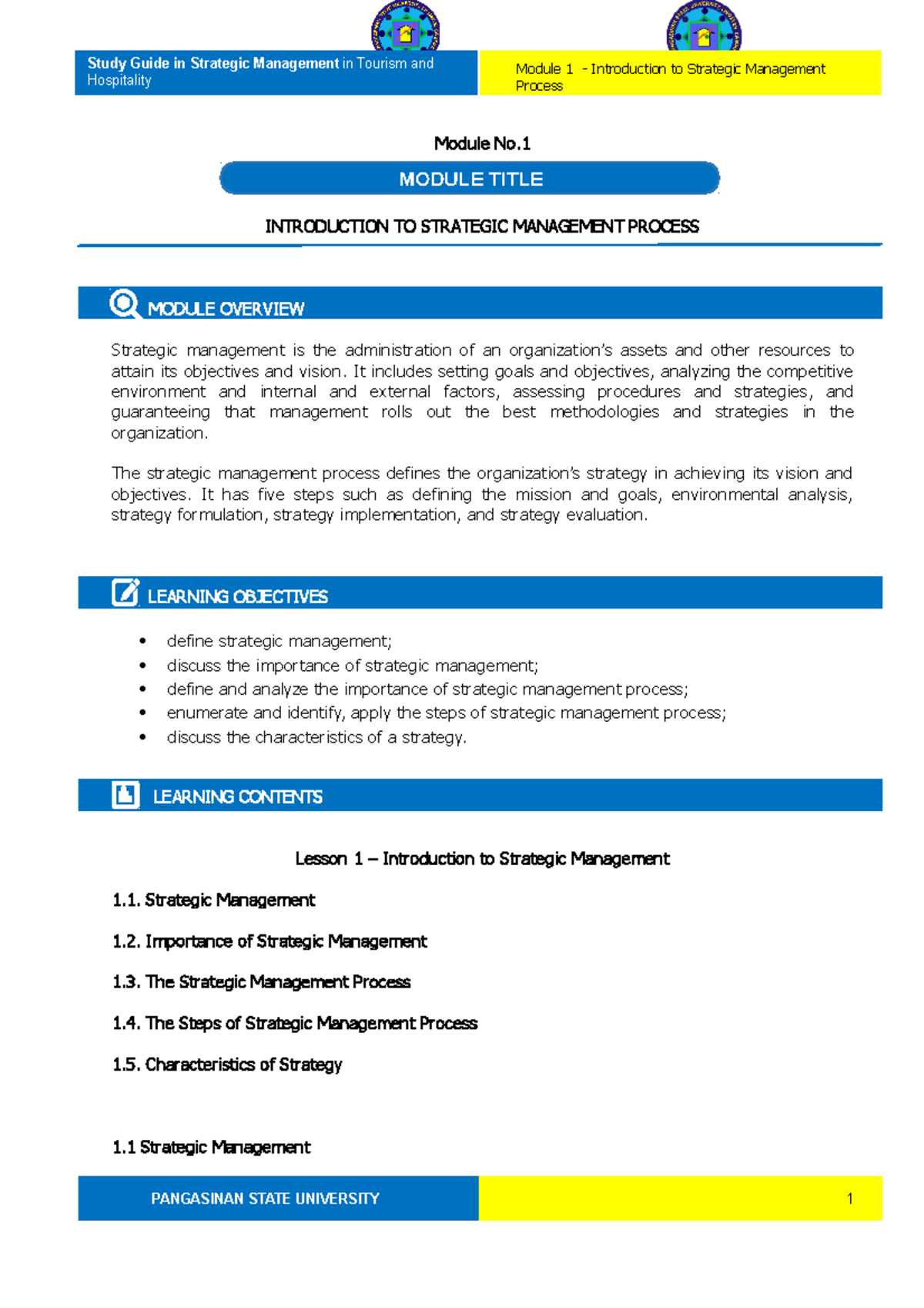 Study Guide BME2 ( Module 1 ) 2021 - Module No. 1 INTRODUCTION TO ...