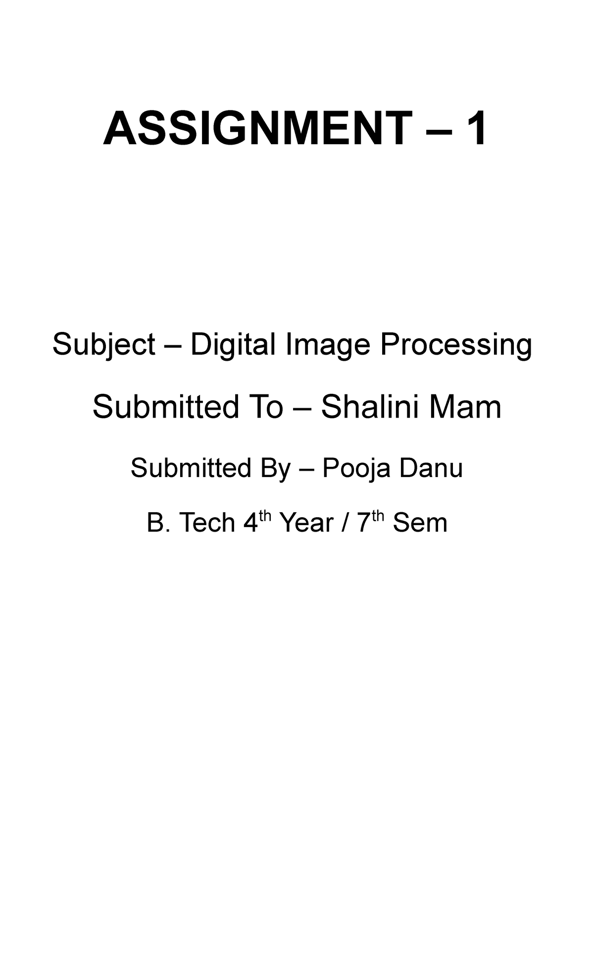 digital image processing assignment