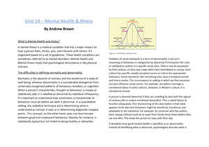 unit 17 health and social care coursework