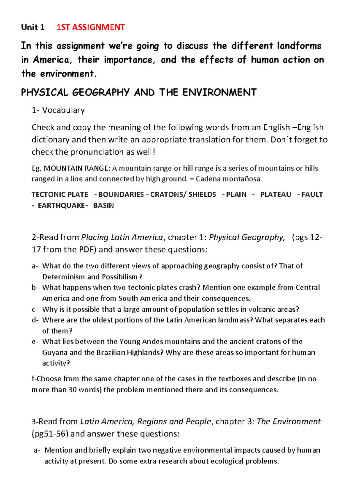 Unit 1 1ST Assignment Students - Unit 1 1ST ASSIGNMENT In this ...
