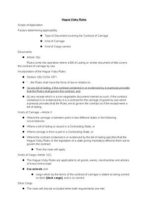 ICL Seminar 1 - notes for icl - International Commercial Law Seminar 1 ...
