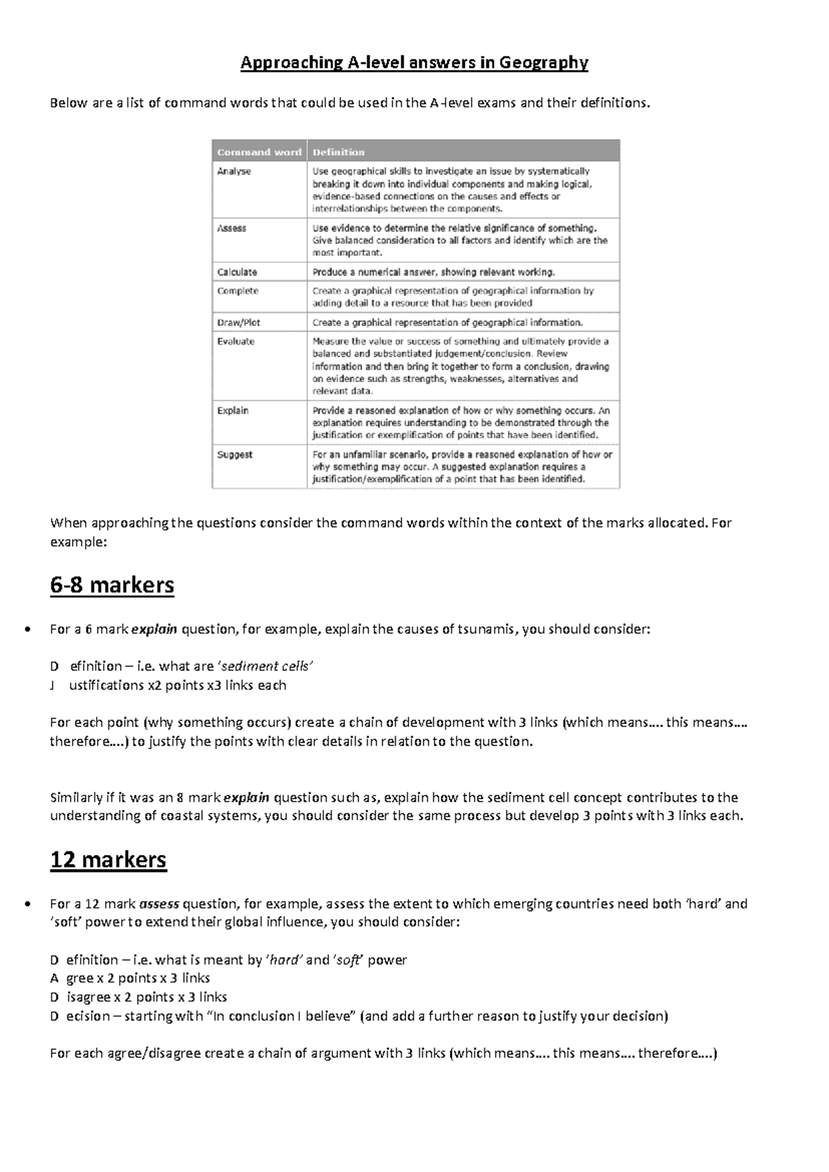 Geography-approaching-a-level-answers - Approaching A-level answers in ...