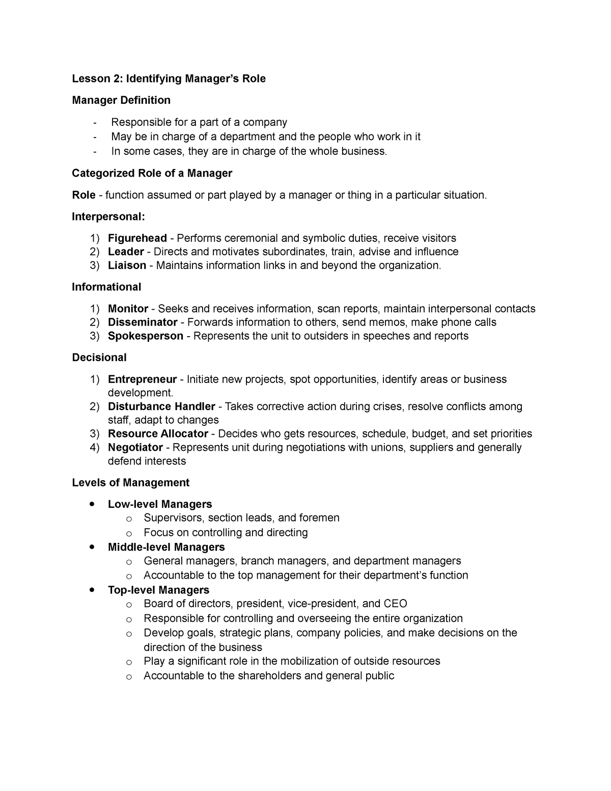 bam-191-lesson-2-reviewer-lesson-2-identifying-manager-s-role