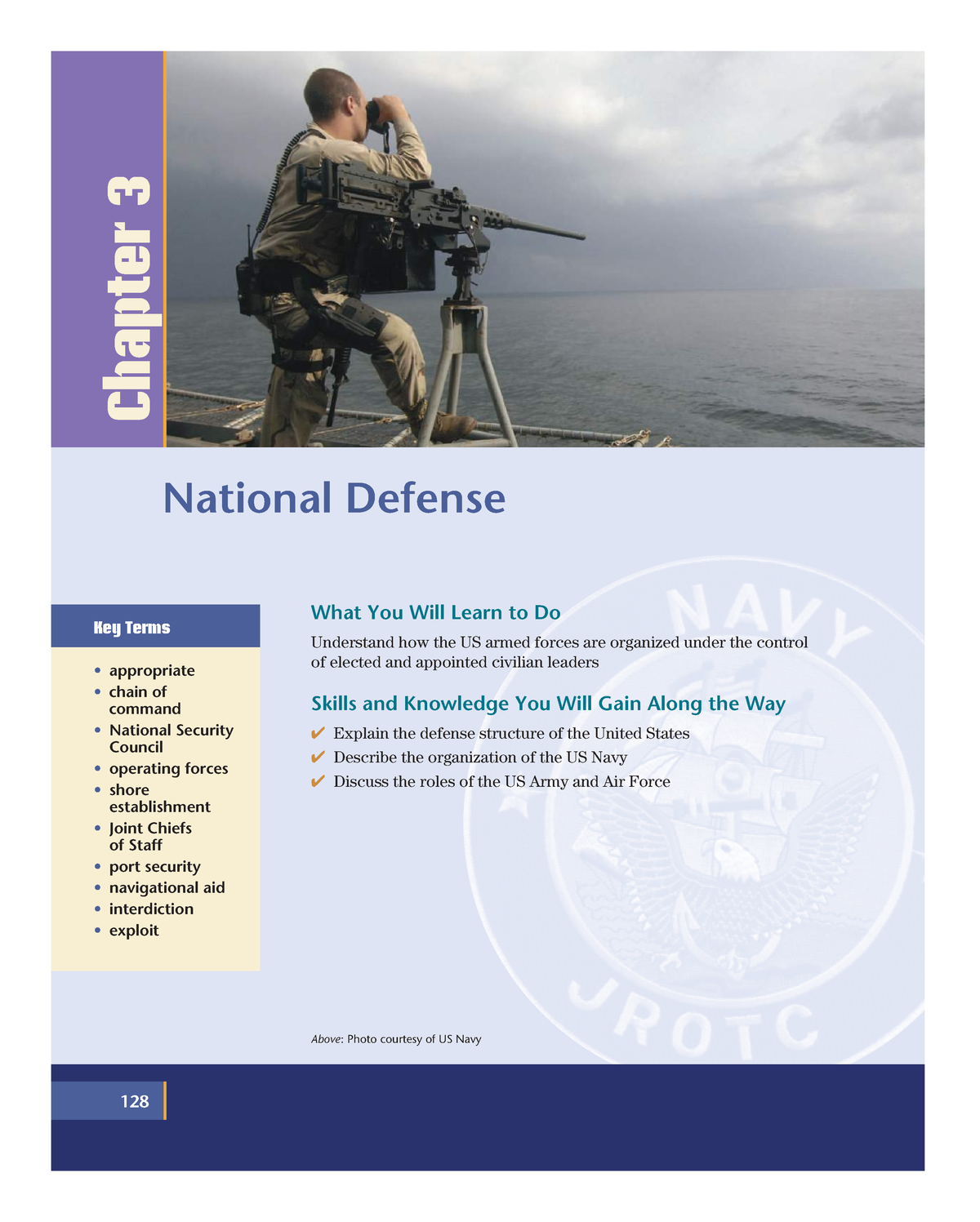 Unit+III+ch+3+national+defense - National Defense appropriate chain of ...