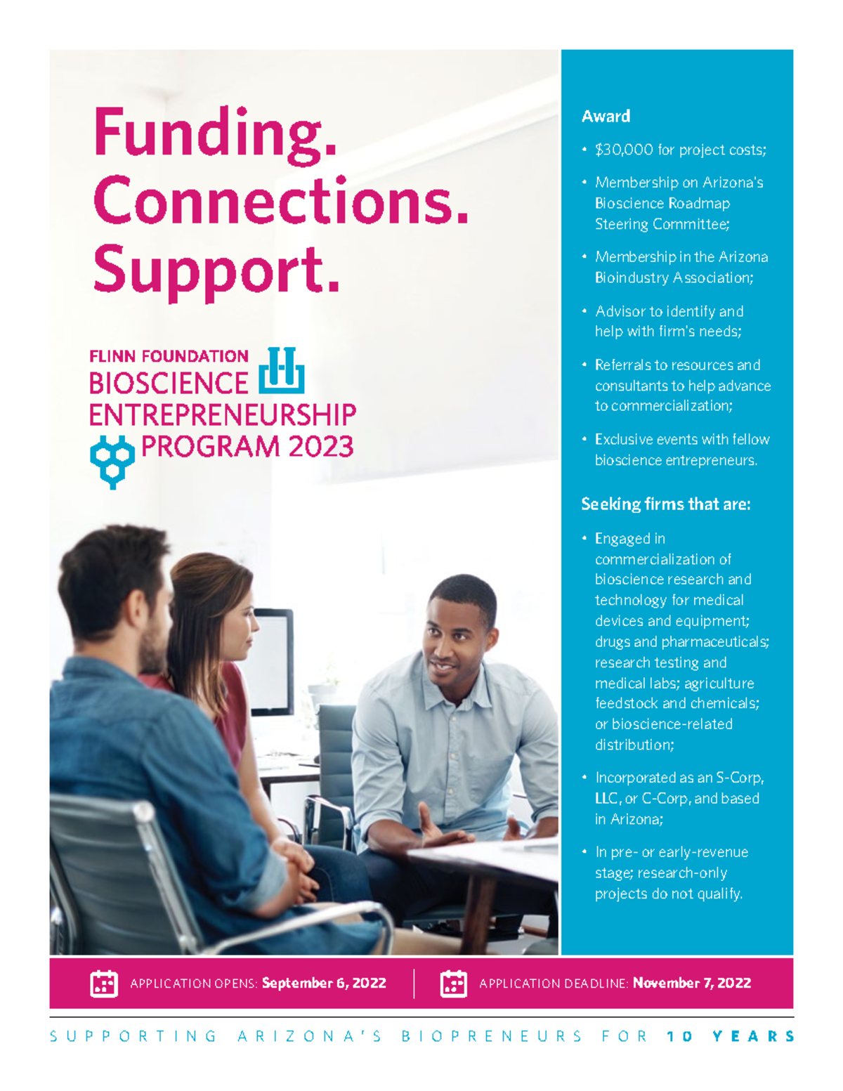 2023 Flinn Bioscience Entrepreneurship Program APPLICATION OPENS