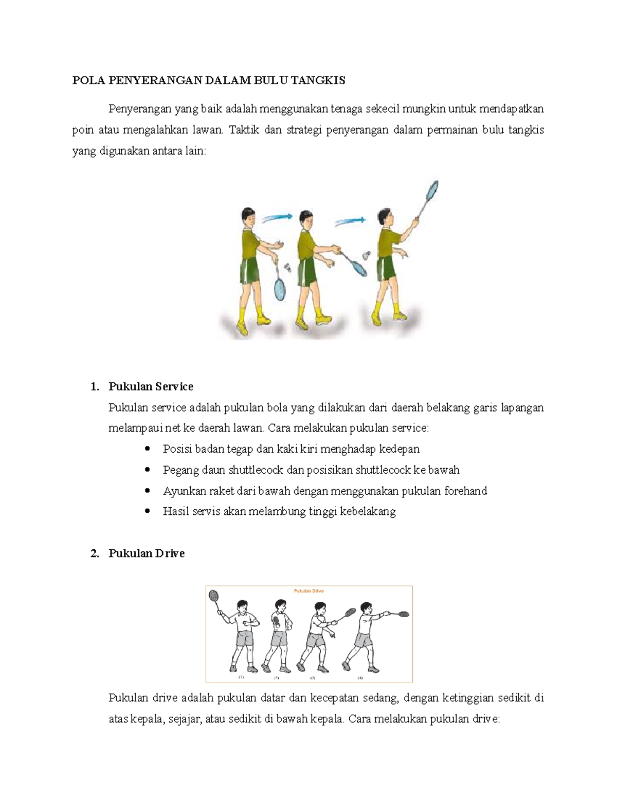 Pola Penyerangan Dan Pertahanan - POLA PENYERANGAN DALAM BULU TANGKIS ...