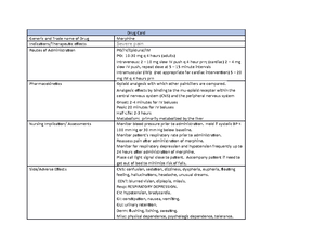 Drug Cards for clinical Nursing- Apixaban, Vitamin D, Lasix ...