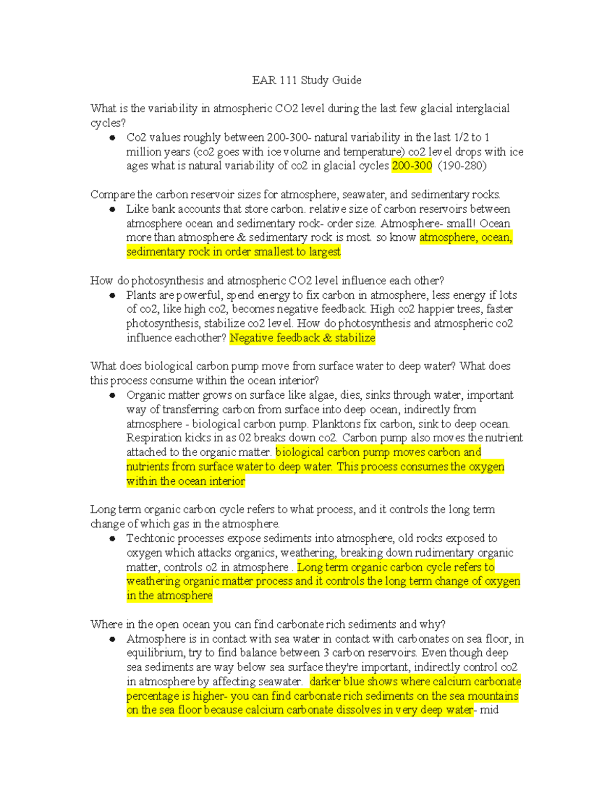 EAR 111 Final Study Guide EAR 111 Study Guide What is the variability
