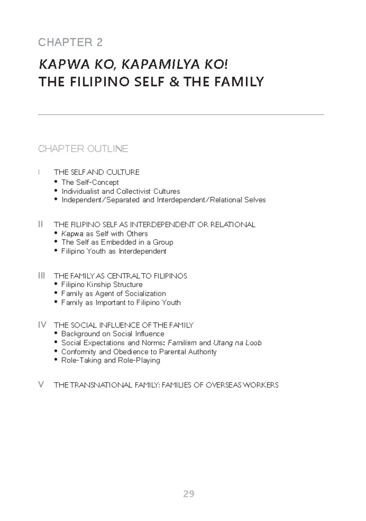 Family AND SELF Filipino - 29 CHAPTER 2 KAPWA KO, KAPAMILYA KO! THE ...