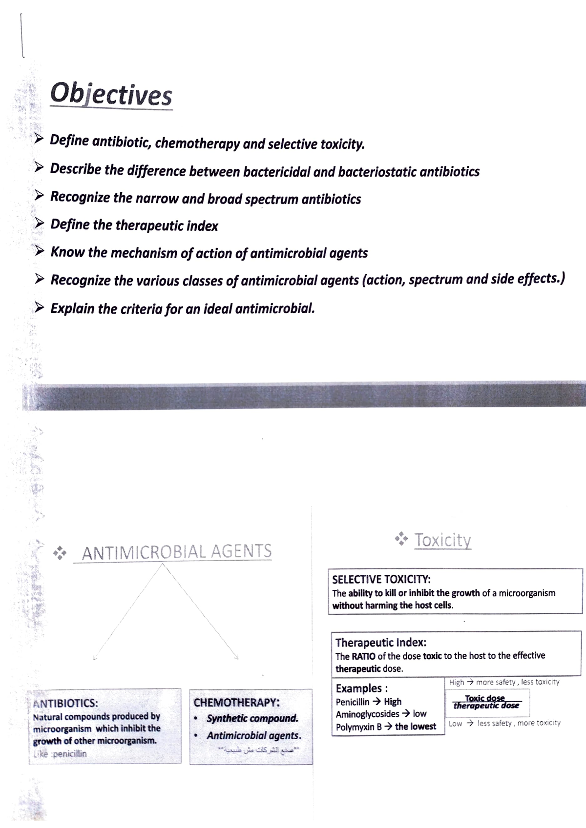 Anti microbial agent (GM) - Objectives- Define antibiotic ...