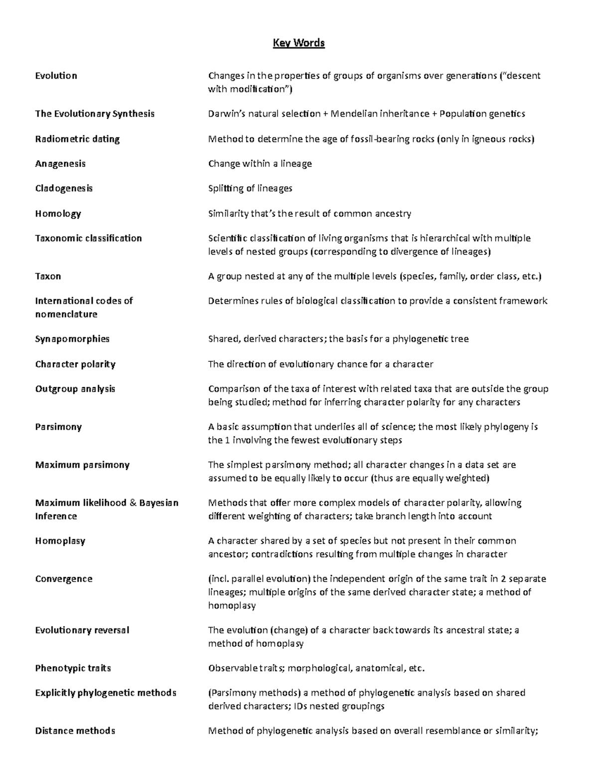 key-words-key-words-evolution-changes-in-the-properties-of-groups-of