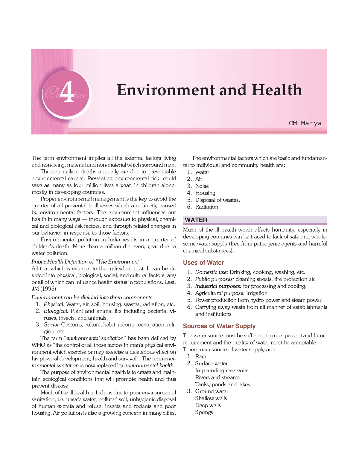 Environment And Health - 4 Environment And Health The Term Environment ...