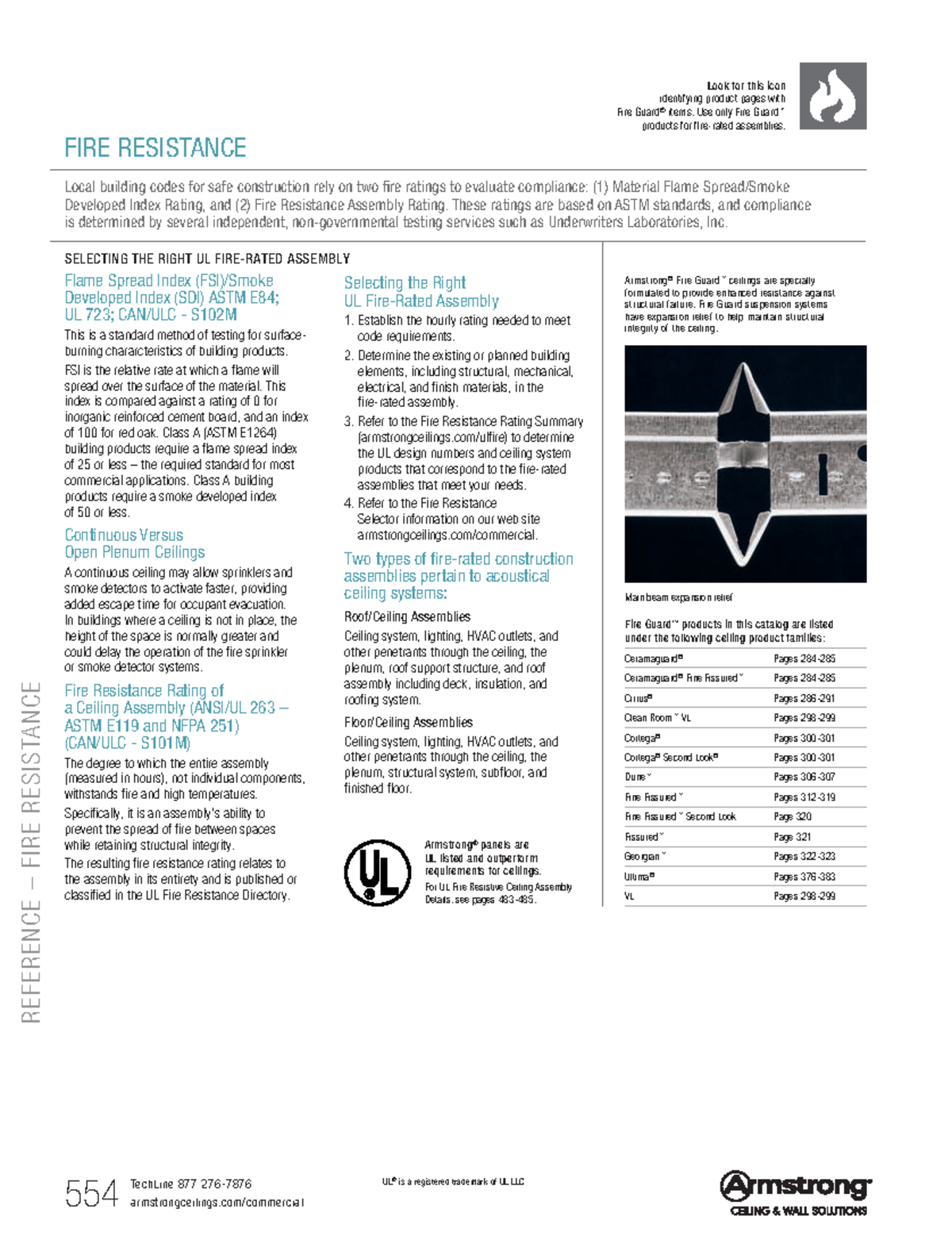 Fire resistant ceilings code compliance and standards - REFERENCE ...
