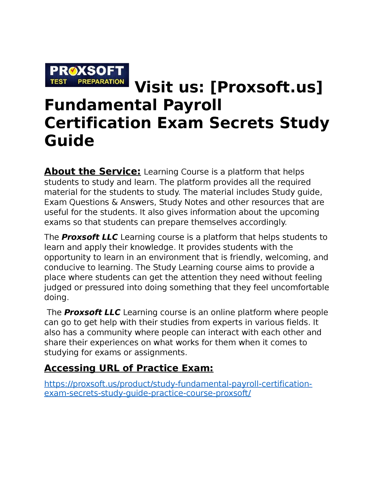 Get Fundamental Payroll Certification Exam Secrets Study Guide Practice