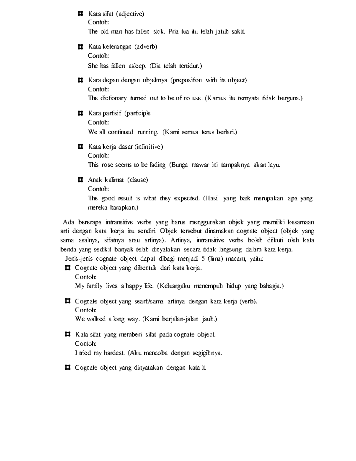 Ditransitive Verb-2 - Ada bererapa intransitive verbs yang harus ...