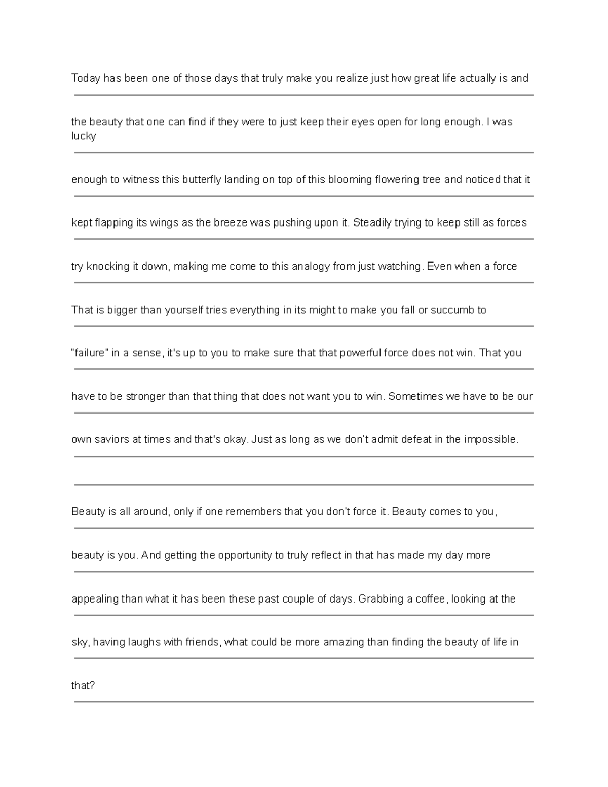 Adv. 1331 An assignment that is required during class time and is due