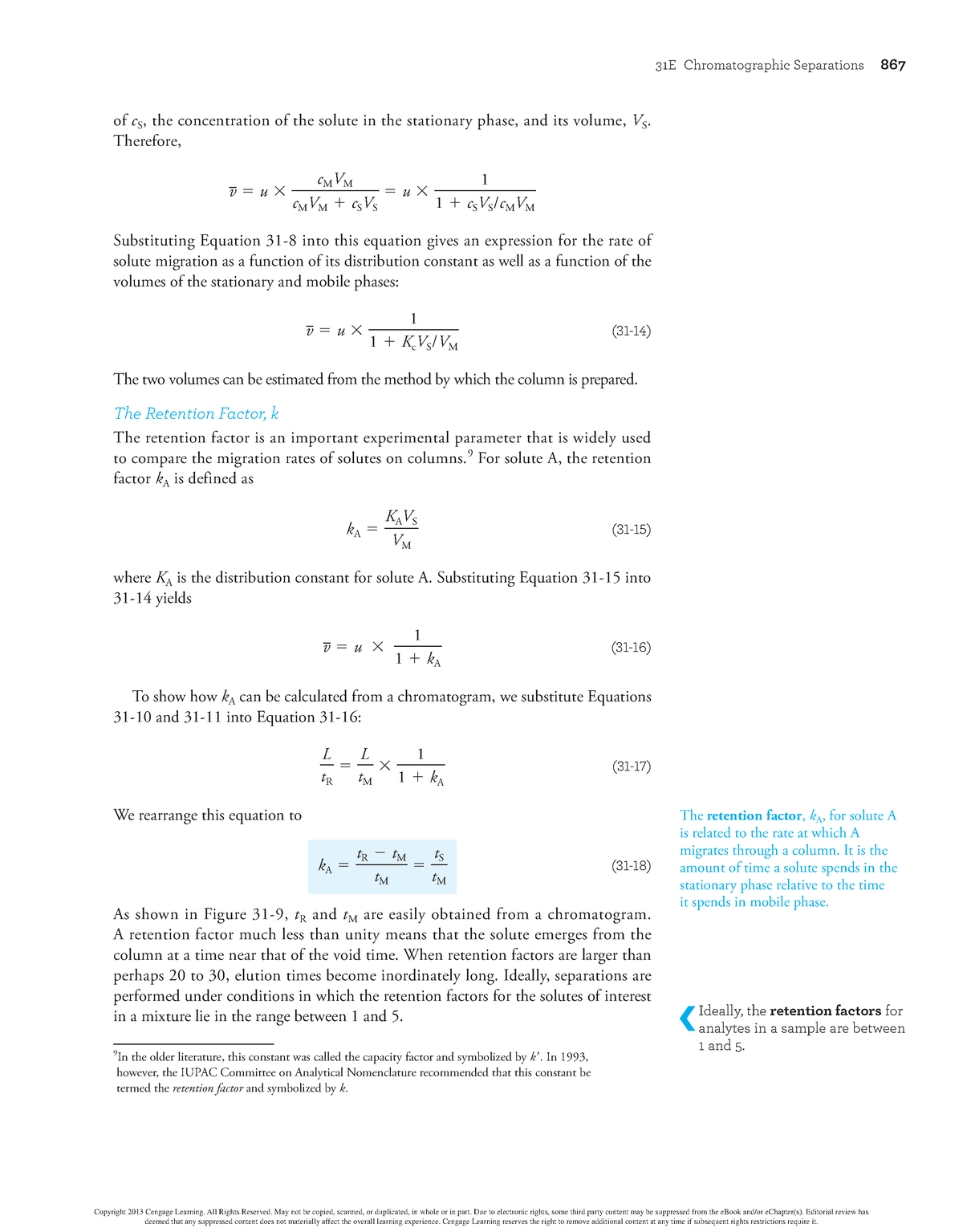 Zlib - n/a - 31E Chromatographic Separations 867 of cS, the ...