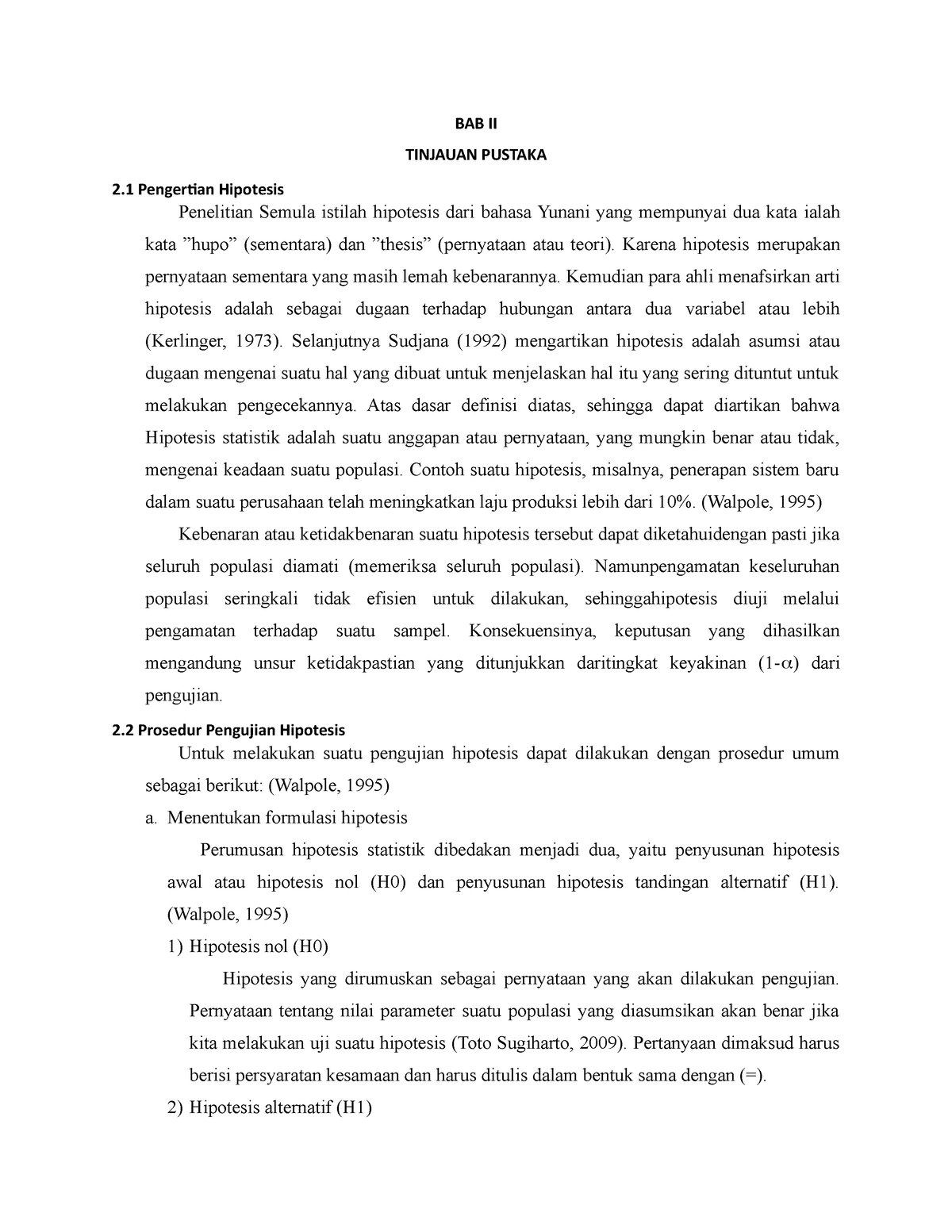 BAB 2 Modul 2 Pengujian Hipotesis - BAB II TINJAUAN PUSTAKA 2 ...