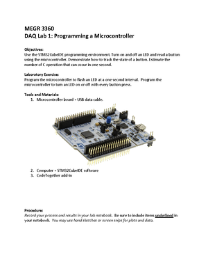 3360 DAQ Lab 4 - lab report solutions - MEGR 3360 DAQ Lab 4 ...