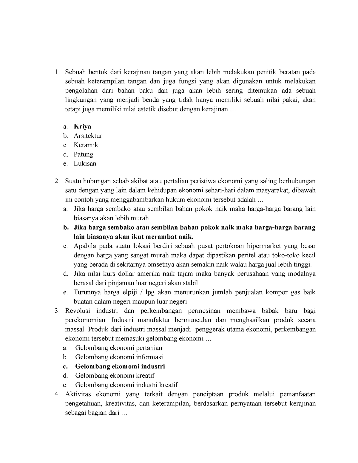 Soal Pat Ganjil Xii - Soal Latihan Prakarya - Sebuah Bentuk Dari ...