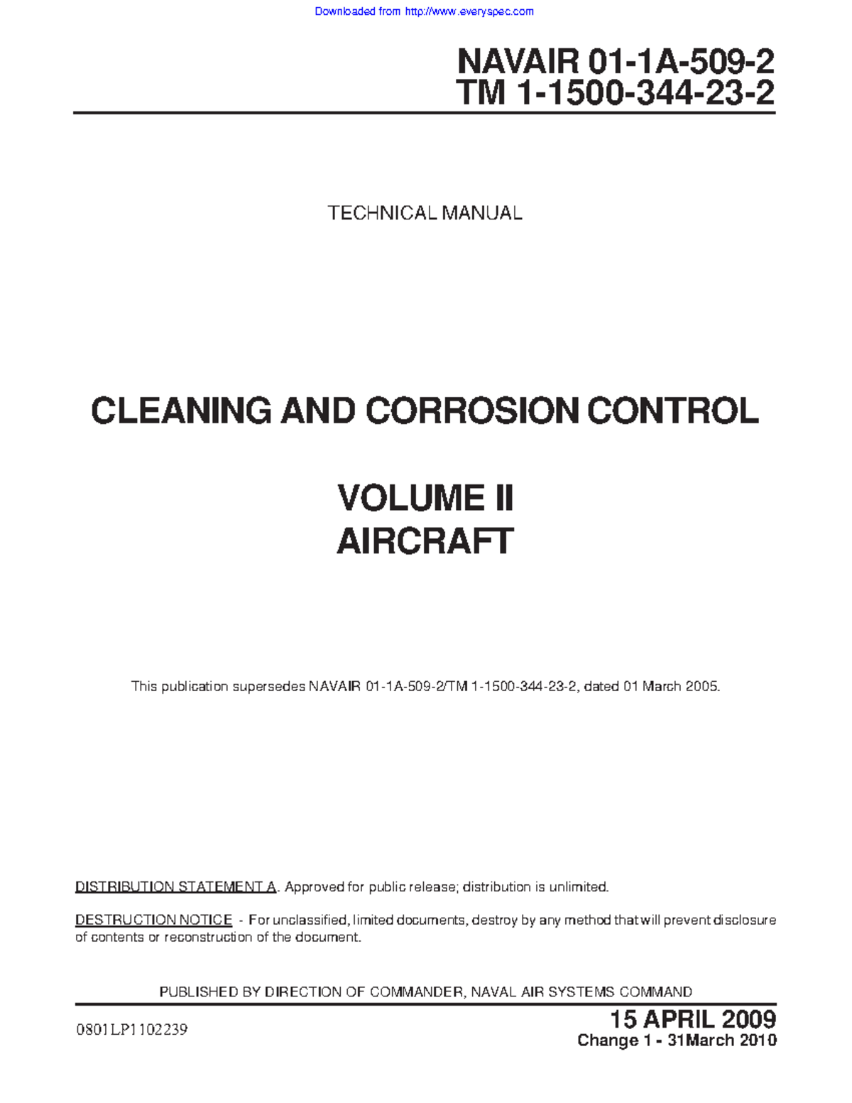 Navair 01-1A-509-2 CHG-1 31MAR2010 - NAVAIR 01-1A-509- TM 1-1500-344-23 ...