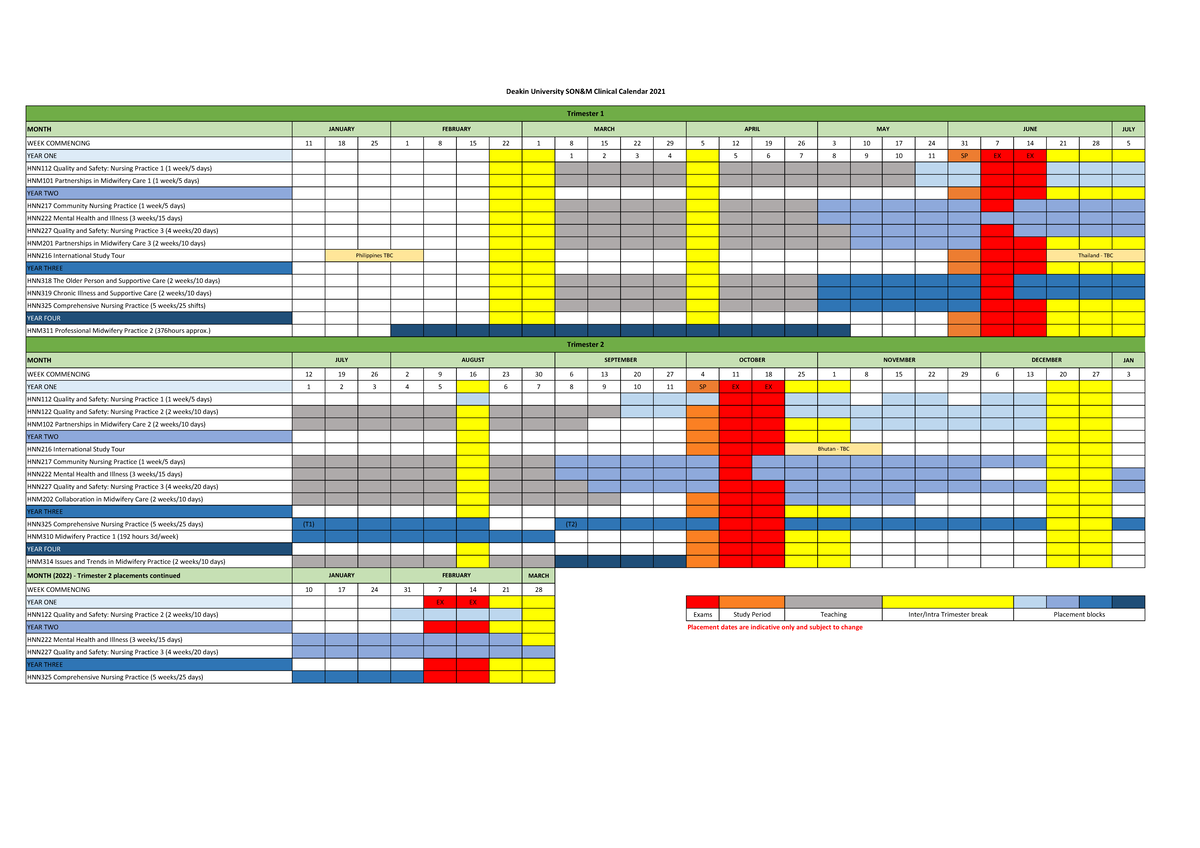 2021 Clinical Calendar for nursing students MONTH JULY WEEK