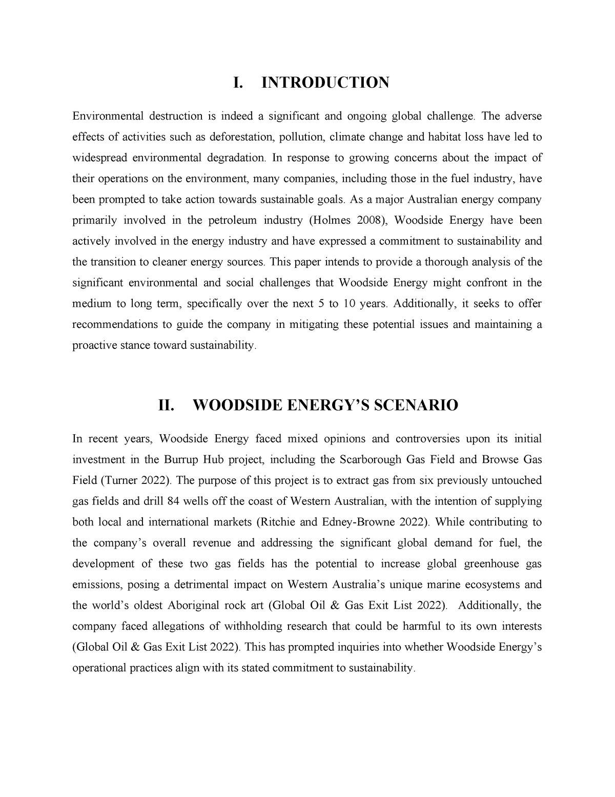 environmental destruction essay conclusion