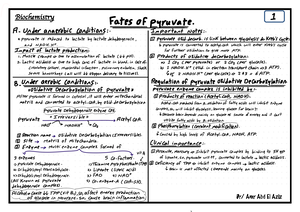 Lecture 6 - Summary Biochemistry 2 - Dr/ Amr Abd El Aziz Biochemistry ...