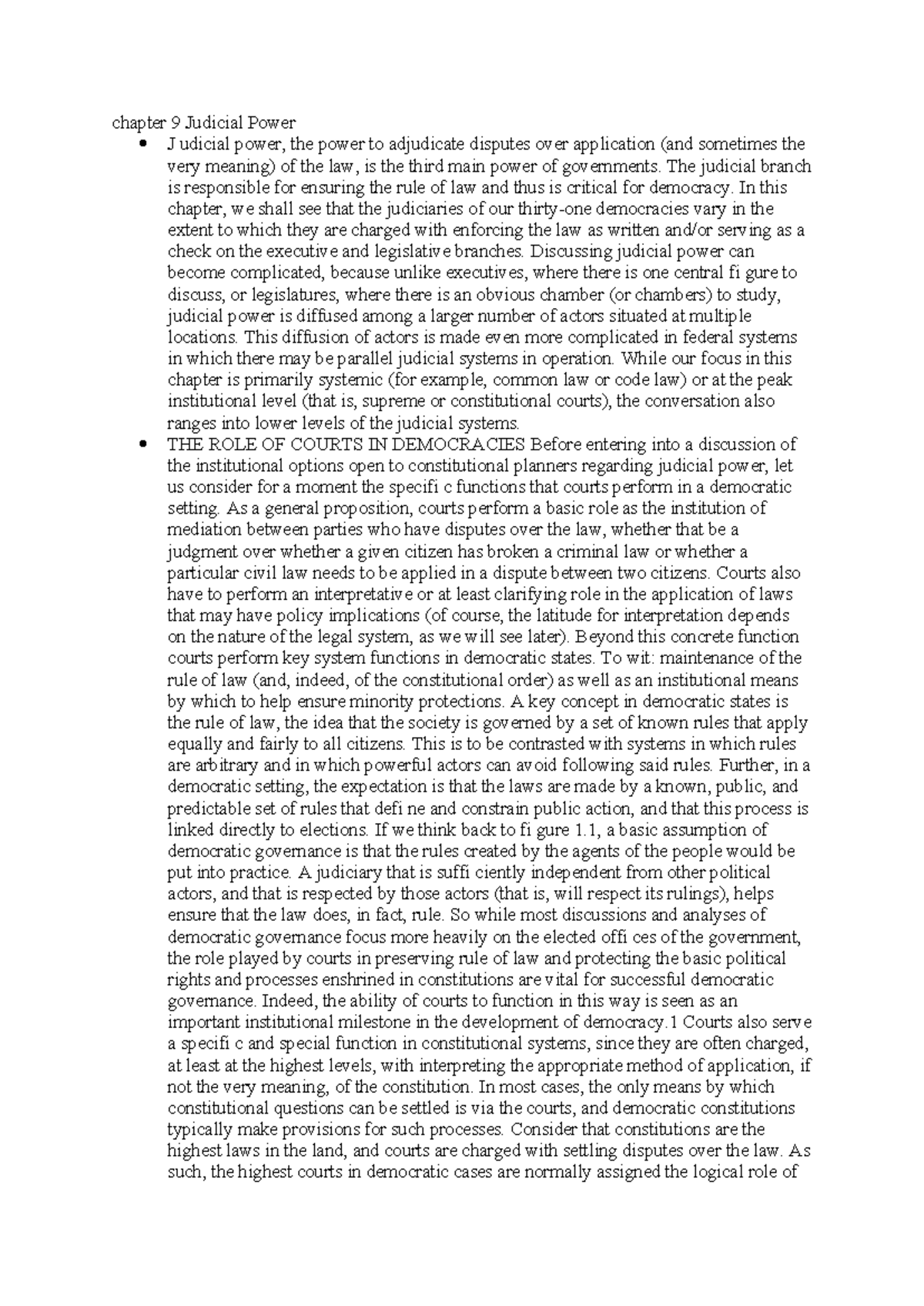Chapter 9 Judicial Power - chapter 9 Judicial Power J udicial power ...