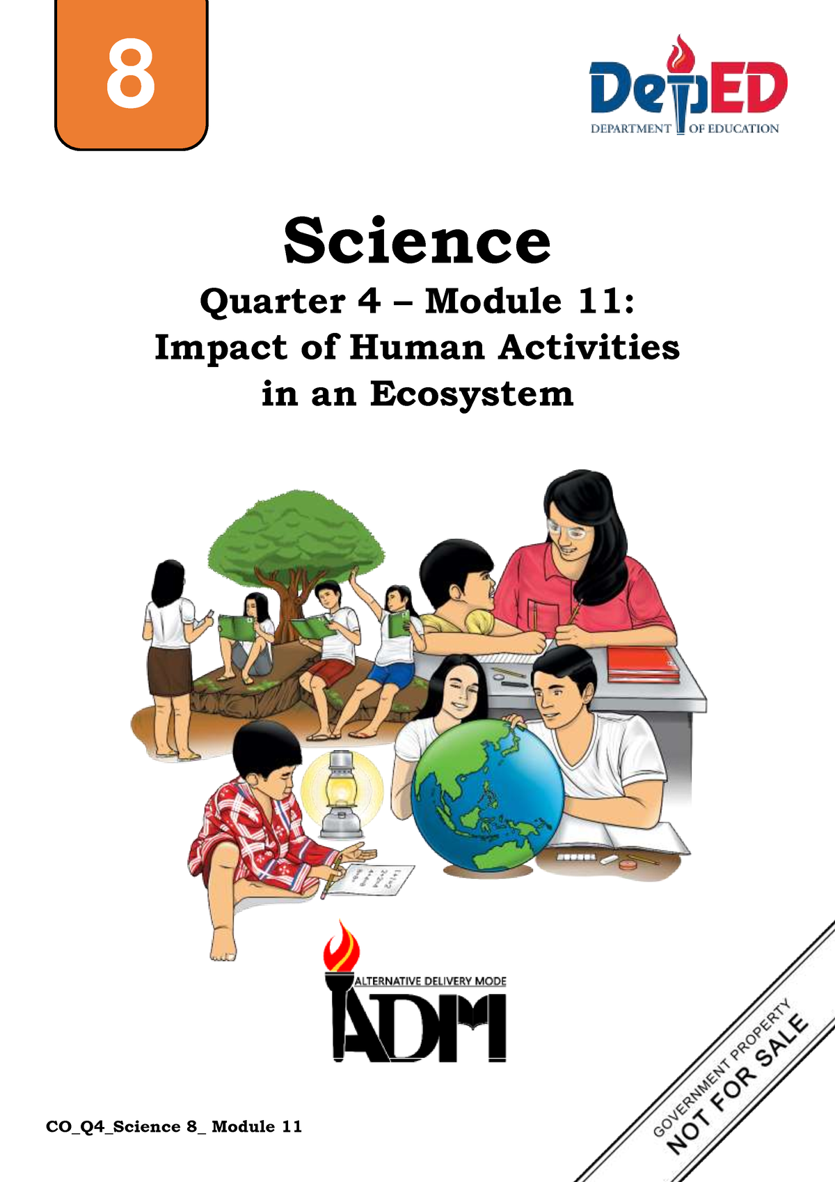 Science Q Mod Impact Of Human Activities In An Ecosystem V