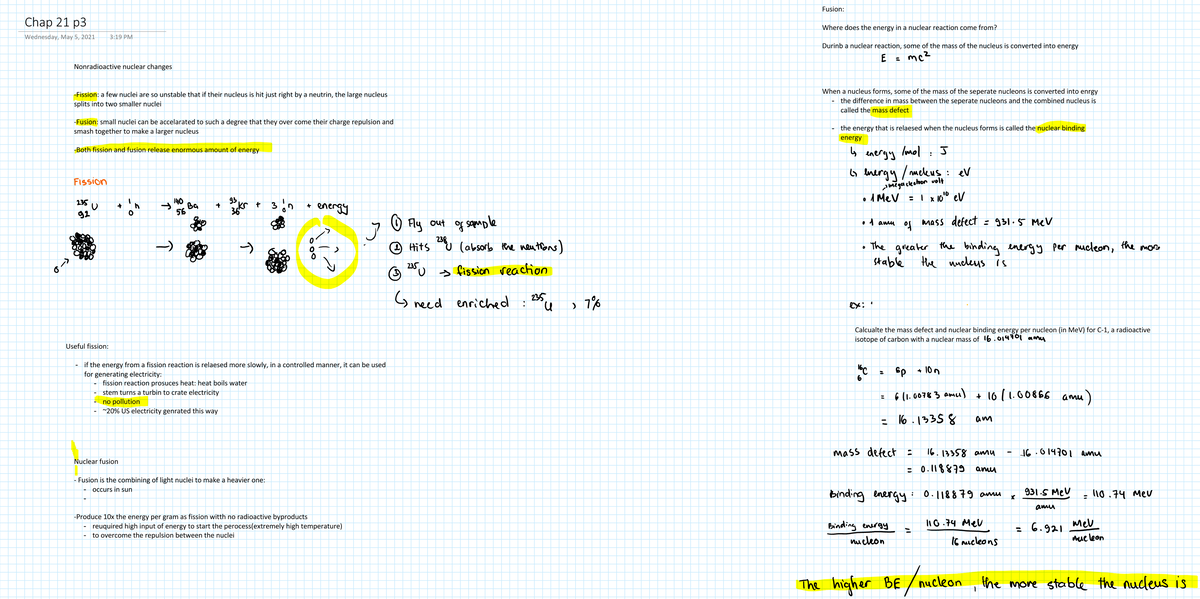 Chap 21 p3 - hand written lecture note - CHEM 122 - Studocu